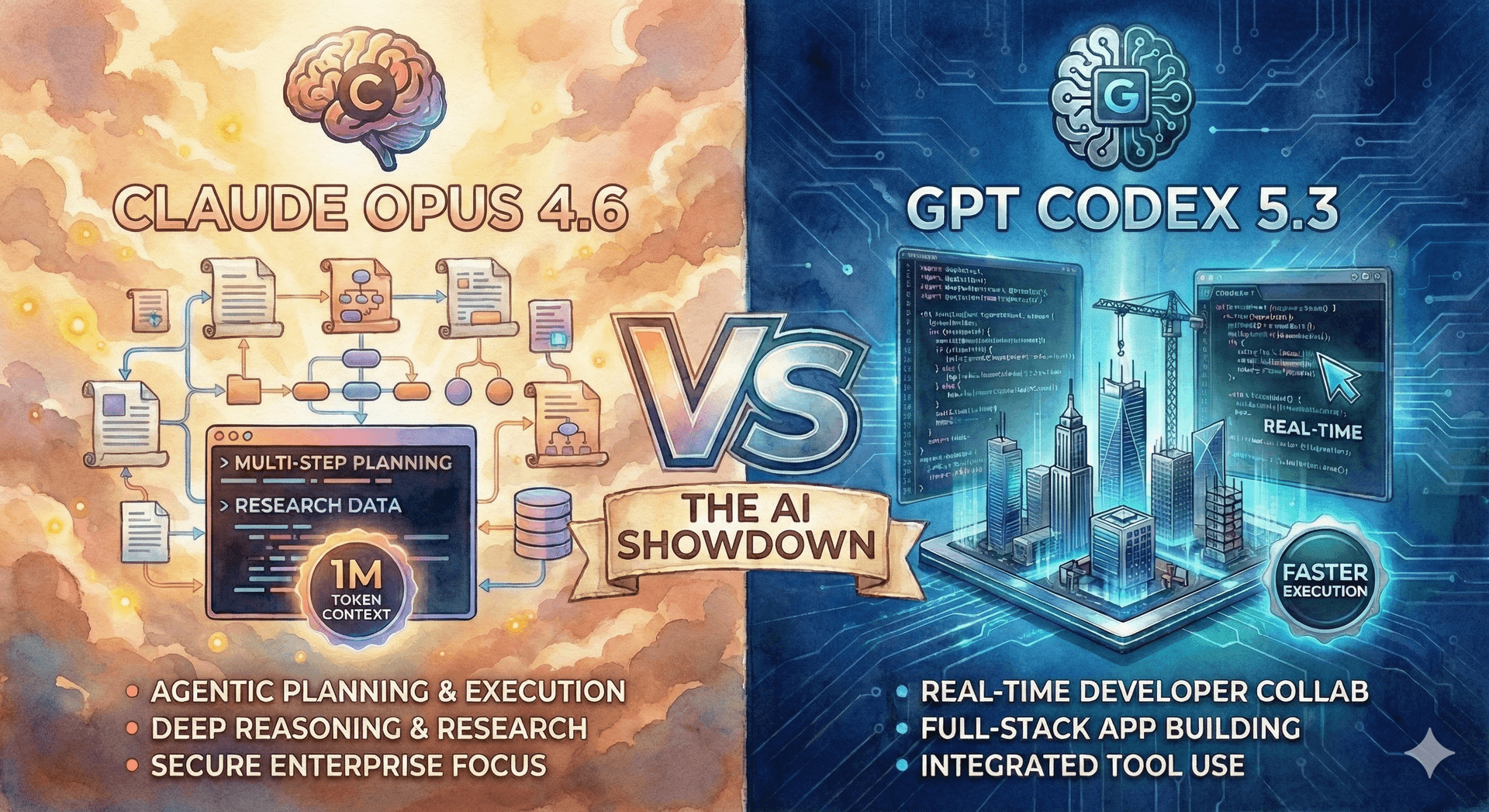 Claude Opus 4.6 vs GPT-5.3 Codex: AI Showdown ⚔️